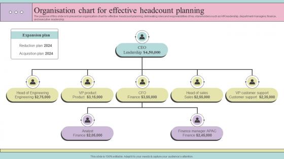 Organisation Chart For Effective Headcount Planning
