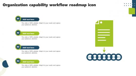 Organization Capability Workflow Roadmap Icon