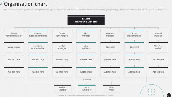 Organization Chart Internet Marketing Company Profile Ppt Icons