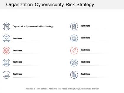 Organization cybersecurity risk strategy ppt powerpoint presentation ideas master slide cpb