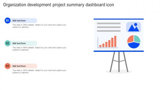 Organization Development Project Summary Dashboard Icon