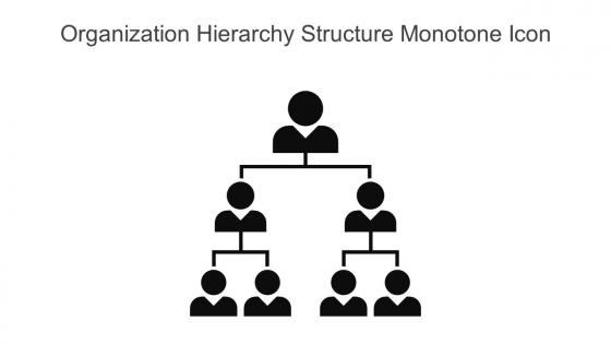 Organization Hierarchy Structure Monotone Icon In Powerpoint Pptx Png And Editable Eps Format