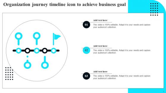 Organization Journey Timeline Icon To Achieve Business Goal