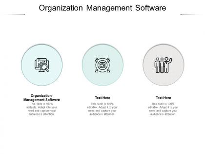 Organization management software ppt powerpoint presentation model example cpb