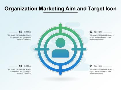 Organization marketing aim and target icon