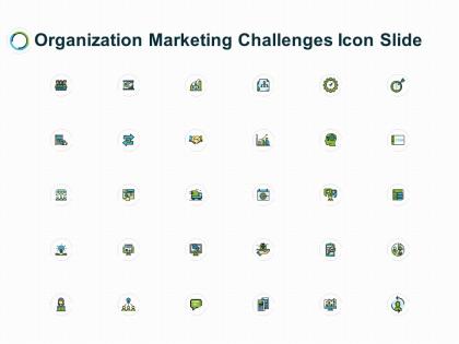 Organization marketing challenges icon slide growth l266 ppt powerpoint outfit