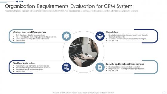 Organization Requirements Customer Relationship Management Deployment Strategy