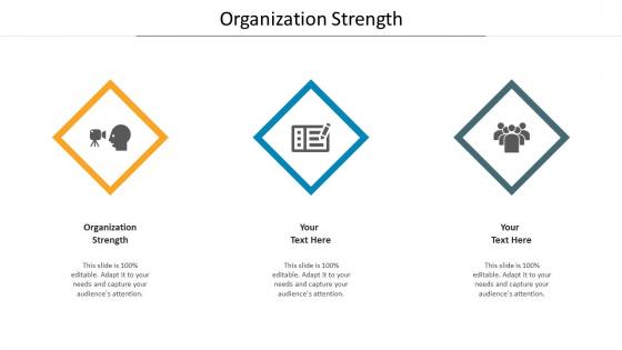 Organization strength ppt powerpoint presentation pictures brochure cpb