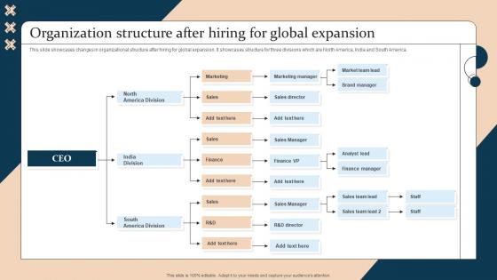Organization Structure After Hiring Global Expansion Strategic Guide For International Market Expansion