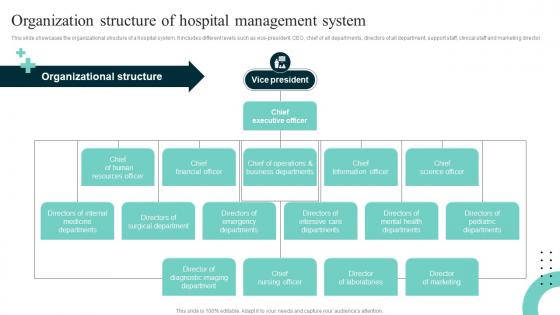 Organization Structure Of Hospital Improving Hospital Management For Increased Efficiency Strategy SS V