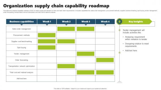 Organization Supply Chain Capability Roadmap