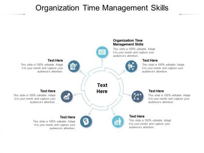 Organization time management skills ppt powerpoint presentation icon slide download cpb