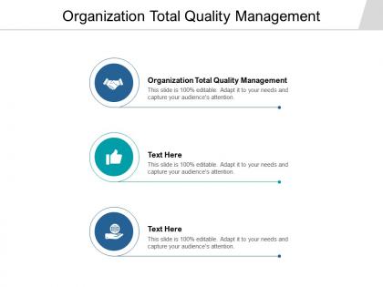 Organization total quality management ppt powerpoint presentation file template cpb