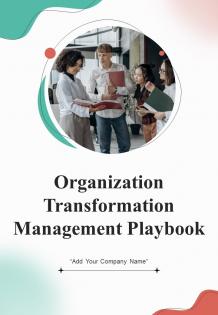 Organization Transformation Management Playbook Report Sample Example Document