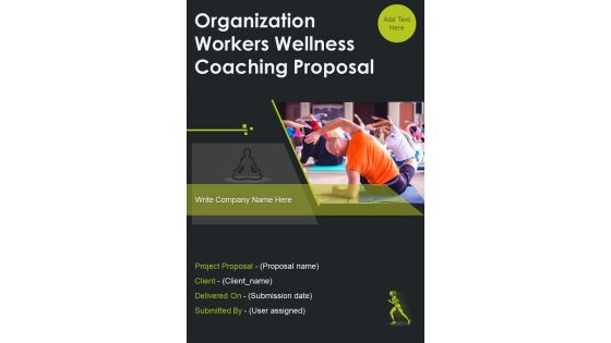 Organization Workers Wellness Coaching Proposal Example Document Report Doc Pdf Ppt