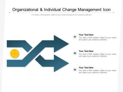 Organizational and individual change management icon