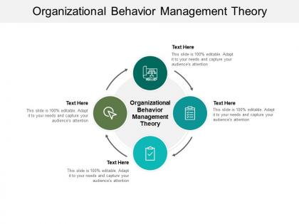 Organizational behavior management theory ppt powerpoint presentation icon cpb
