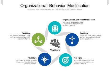 Organizational behavior modification ppt powerpoint presentation gallery grid cpb