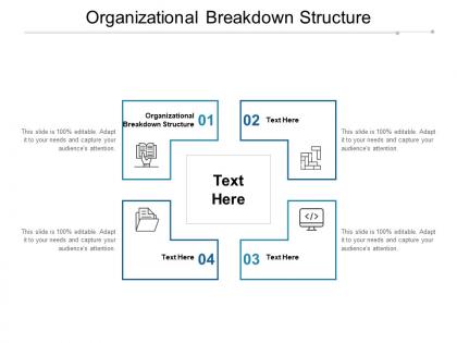 Organizational breakdown structure ppt powerpoint presentation model inspiration cpb