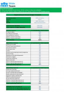 Organizational Budget Template Excel Spreadsheet Worksheet Xlcsv XL Bundle V
