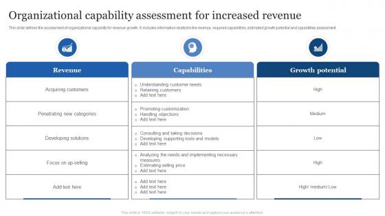 Organizational Capability Assessment For Increased Revenue