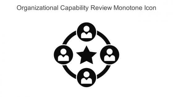 Organizational Capability Review Monotone Icon In Powerpoint Pptx Png And Editable Eps Format