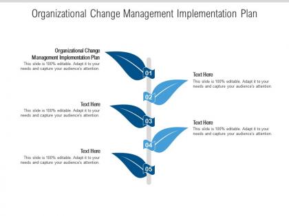 Organizational change management implementation plan ppt powerpoint presentation model example topics cpb
