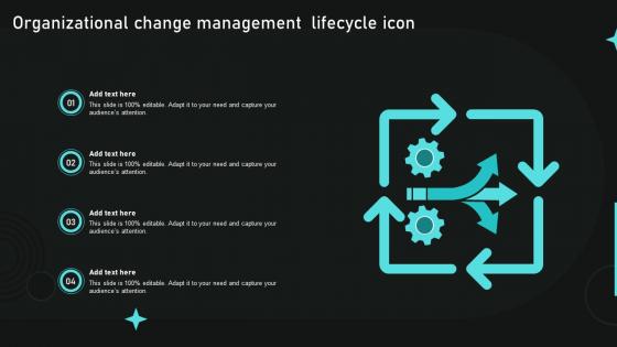 Organizational Change Management Lifecycle Icon
