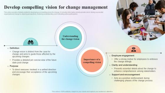 Organizational Change Management Overview Develop Compelling Vision For Change CM SS