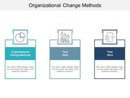 Organizational change methods ppt powerpoint presentation layouts format cpb