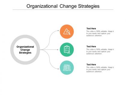 Organizational change strategies ppt powerpoint presentation ideas design templates cpb