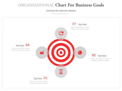 Organizational chart for business goals powerpoint slides