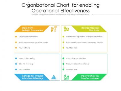 Organizational chart for enabling operational effectiveness
