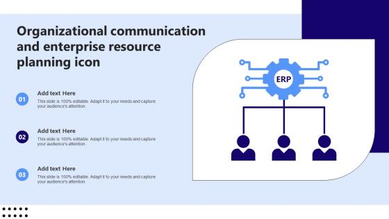 Organizational Communication And Enterprise Resource Planning Icon