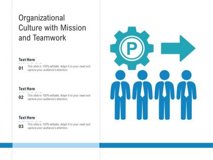 Organizational culture with mission and teamwork
