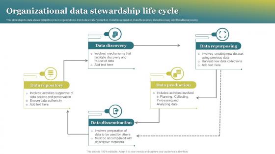 Organizational Data Stewardship Life Cycle