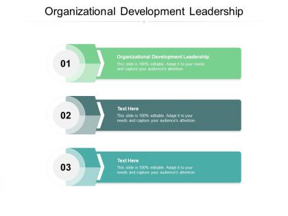 Organizational development leadership ppt powerpoint presentation inspiration pictures cpb