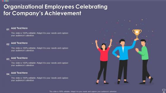Organizational Employees Celebrating For Companys Achievement