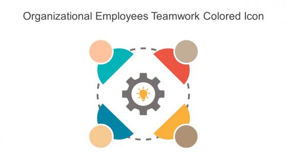 Organizational Employees Teamwork Colored Icon In Powerpoint Pptx Png And Editable Eps Format