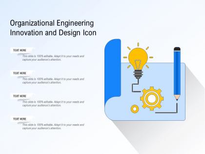 Organizational engineering innovation and design icon