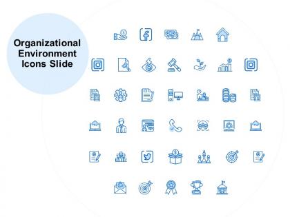 Organizational environment icons slide ppt powerpoint presentation influencers