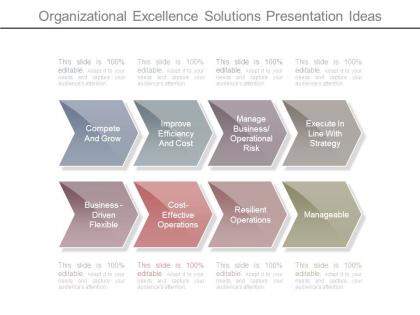 Organizational excellence solutions presentation ideas