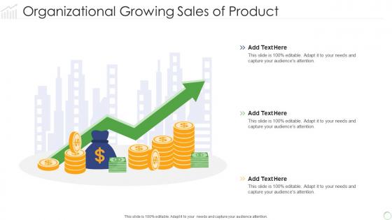 Organizational growing sales of product