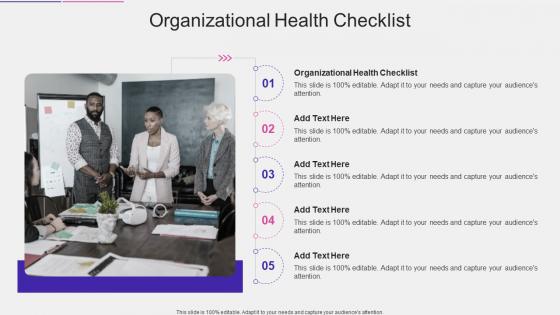 Organizational Health Checklist In Powerpoint And Google Slides Cpb