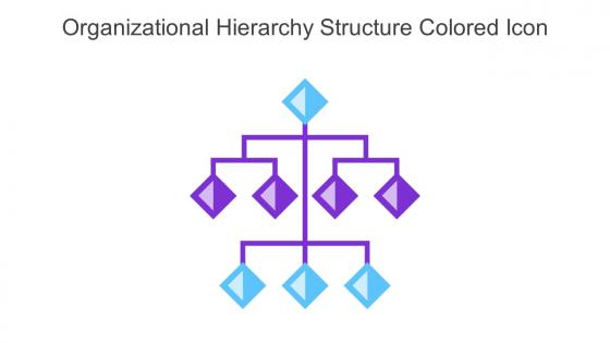 Organizational Hierarchy Structure Colored Icon In Powerpoint Pptx Png And Editable Eps Format