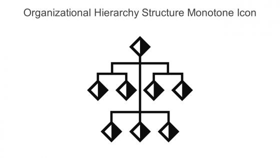 Organizational Hierarchy Structure Monotone Icon In Powerpoint Pptx Png And Editable Eps Format