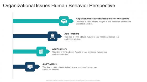 Organizational Issues Human Behavior Perspective In Powerpoint And Google Slides Cpb