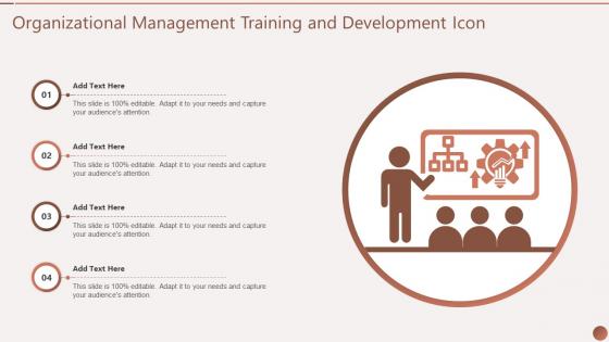 Organizational Management Training And Development Icon