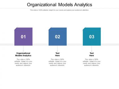 Organizational models analytics ppt powerpoint presentation inspiration slide download cpb