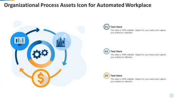 Organizational process assets icon for automated workplace